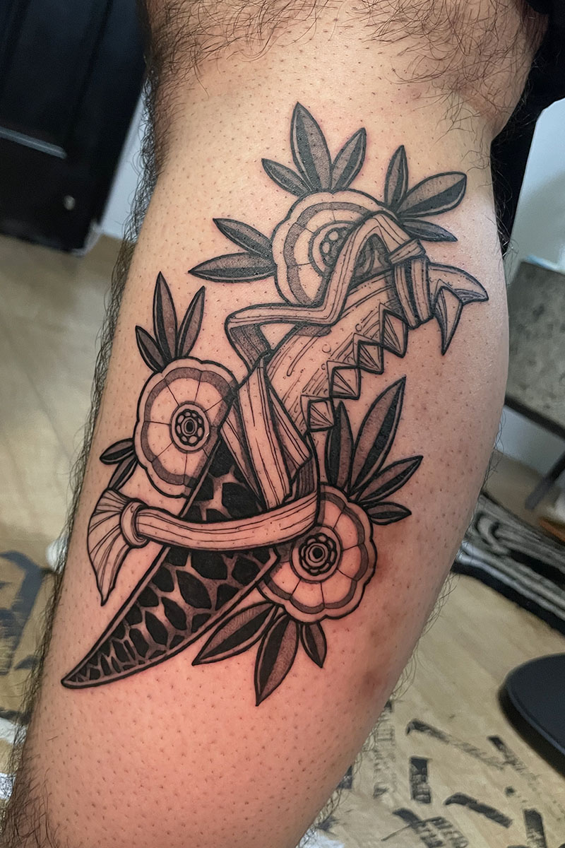 sửa hình xăm hoa văn