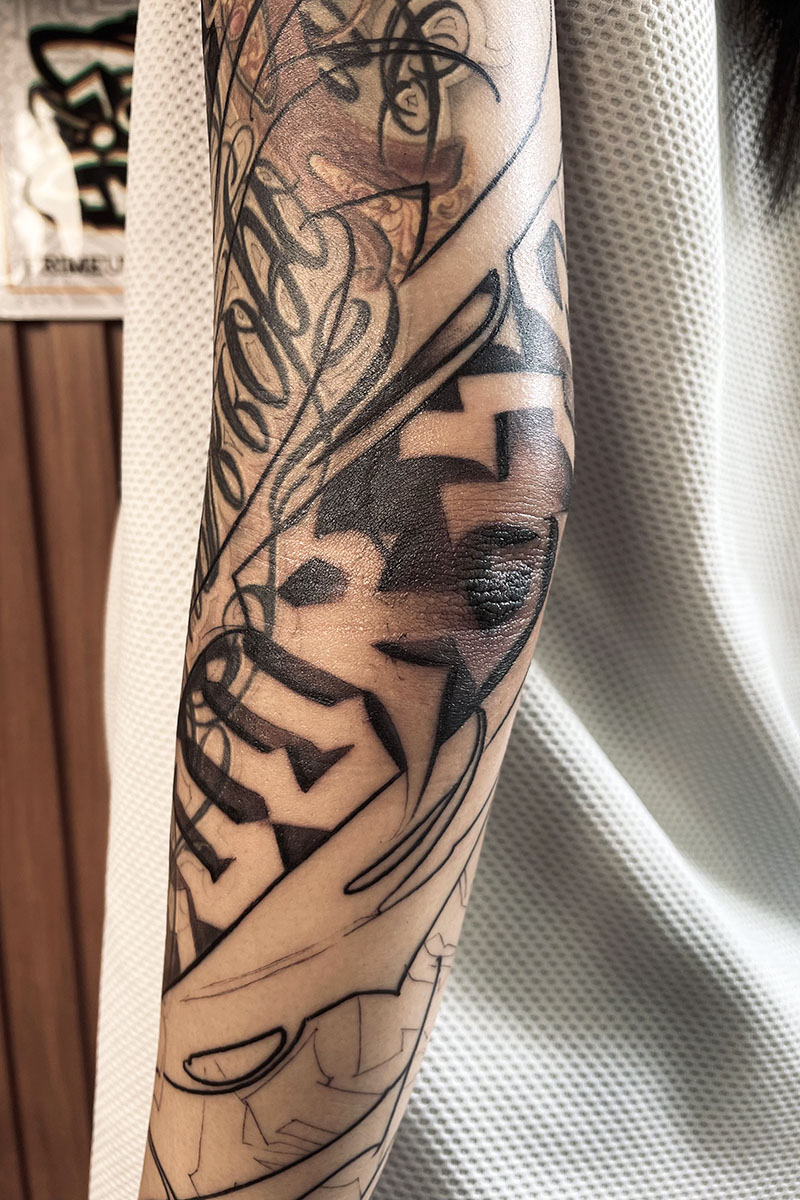 sửa hình xăm ở cánh tay, sửa hình xăm hỏng ở cánh tay 